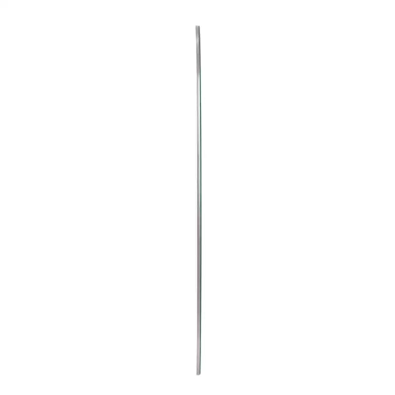 45.5x30.75" Rectangular Wall Mirror, Smoky Gray Wood Frame, Hang Vertical or Horizontal, No Assembly