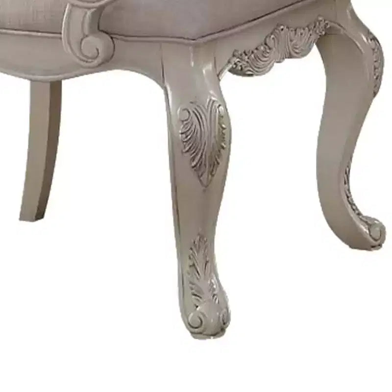 Traditional Tufted Arm Dining Chair