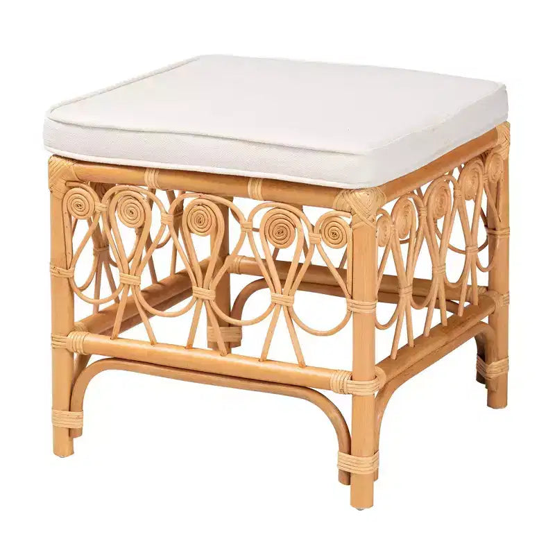 Rattan Footstool