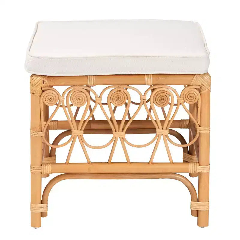 Rattan Footstool