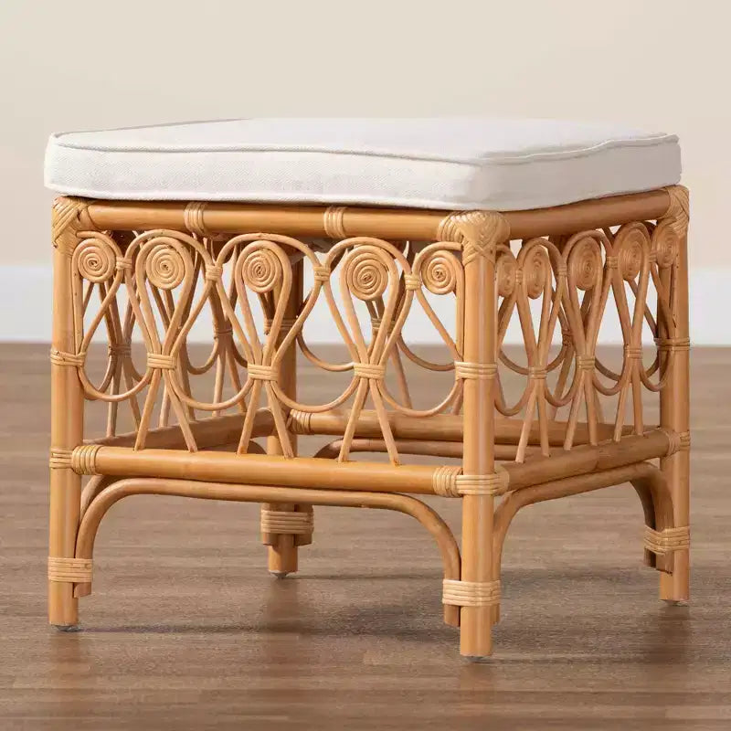 Rattan Footstool
