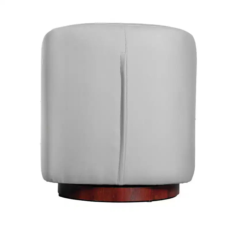 Club Style Barrel Accent Chair, 360° Swivel, Fabric Upholstery, Sloped Arms, 400 lb Capacity, No Assembly
