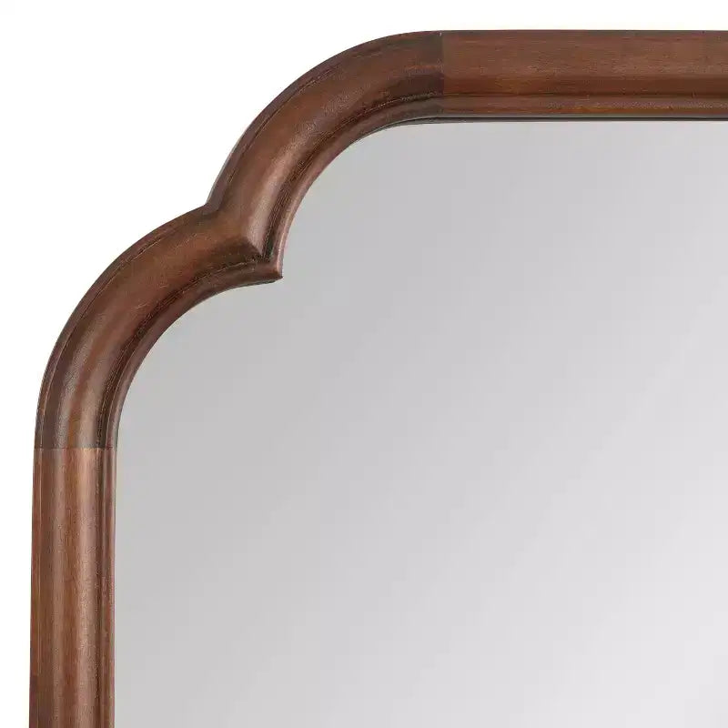 24x36" Scallop Wall Mirror, Novelty Shape, Plastic Frame, Wall Mount, Mounting Hardware Included