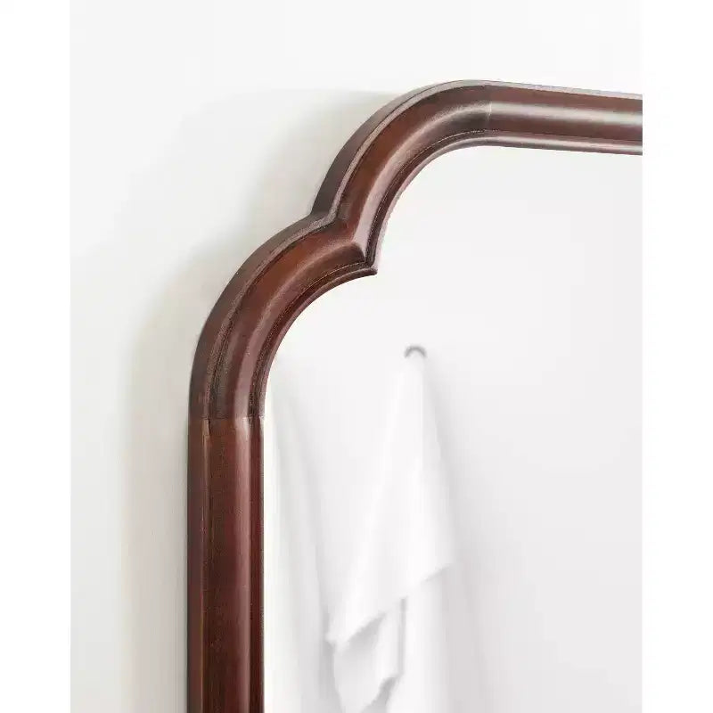 24x36" Scallop Wall Mirror, Novelty Shape, Plastic Frame, Wall Mount, Mounting Hardware Included