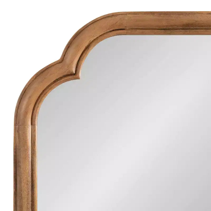 24x36" Scallop Wall Mirror, Novelty Shape, Plastic Frame, Wall Mount, Mounting Hardware Included