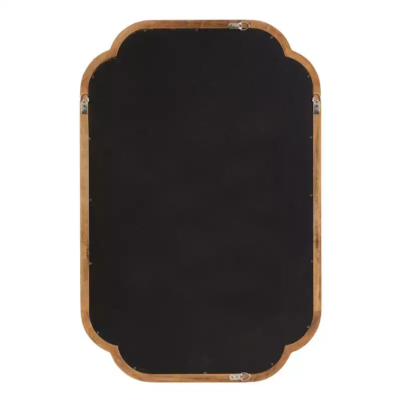 24x36" Scallop Wall Mirror, Novelty Shape, Plastic Frame, Wall Mount, Mounting Hardware Included