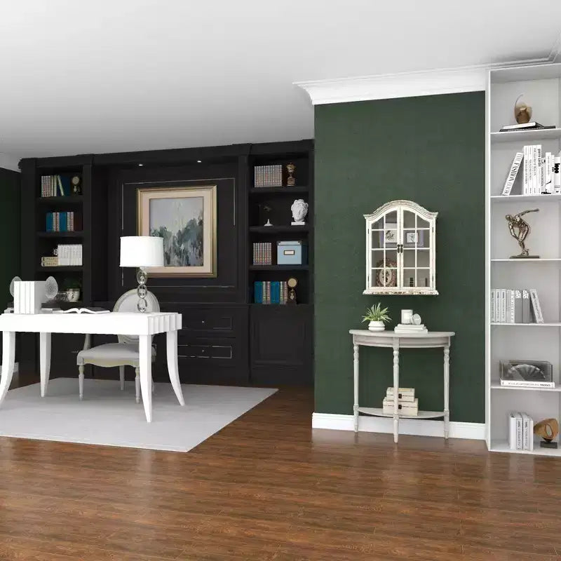 28x22" Traditional Wood Wall Shelf with Arched Shutter Doors, Open Shelf, Mounting Hardware Included