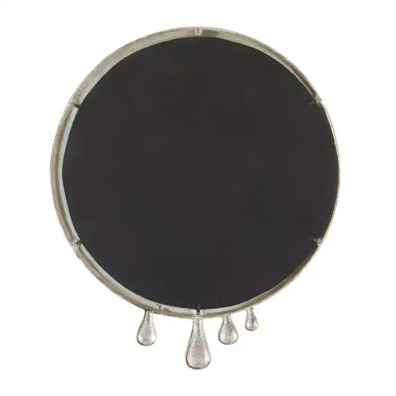43x36 Abstract Drip Wall Mirror, Aluminum Melting Frame, Wall Mount, Mounting Hardware Included