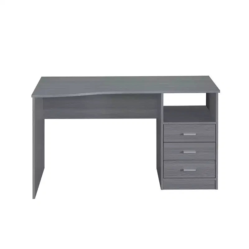 51" Classic Computer Desk with 3 Drawers & Fixed Shelf, Particle Board, 90 lb Capacity