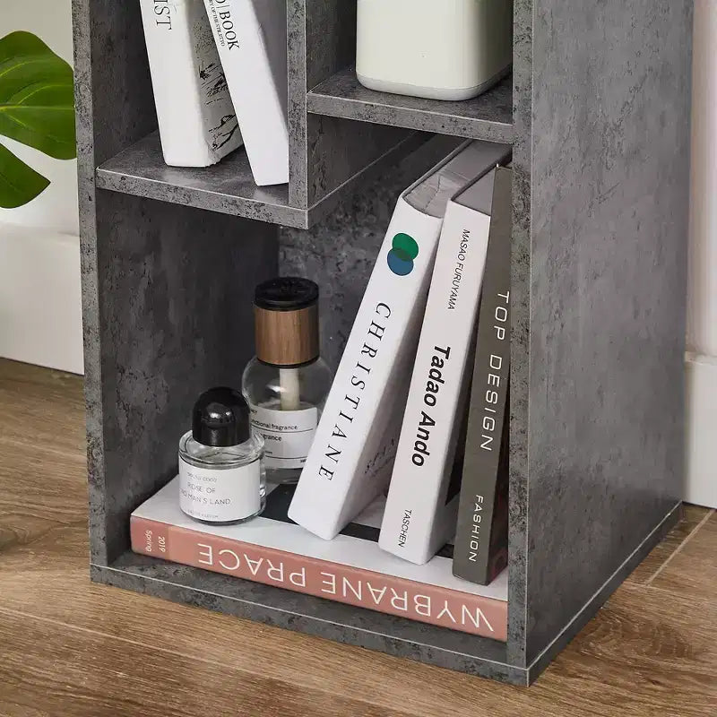 3-Shelf Wood Bookcase, Open Display Storage, Soft Edges, Multiple Color Options