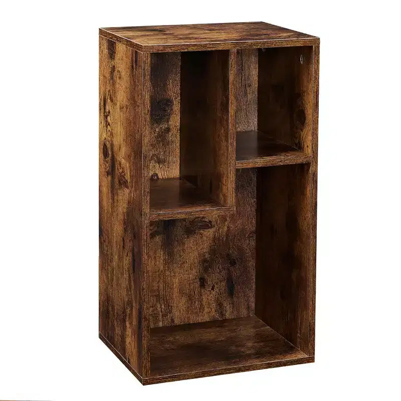 3-Shelf Wood Bookcase, Open Display Storage, Soft Edges, Multiple Color Options
