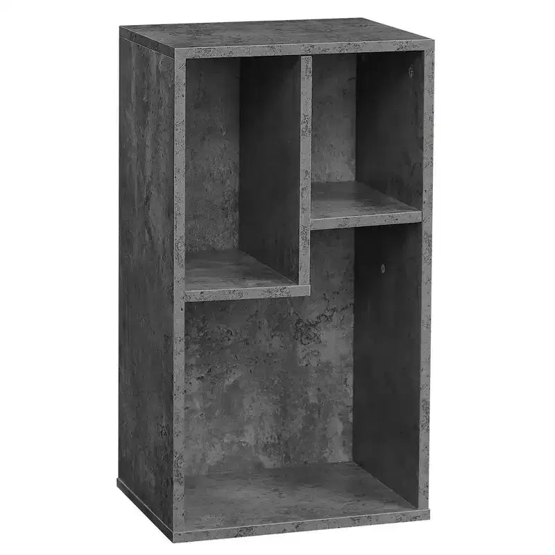 3-Shelf Wood Bookcase, Open Display Storage, Soft Edges, Multiple Color Options
