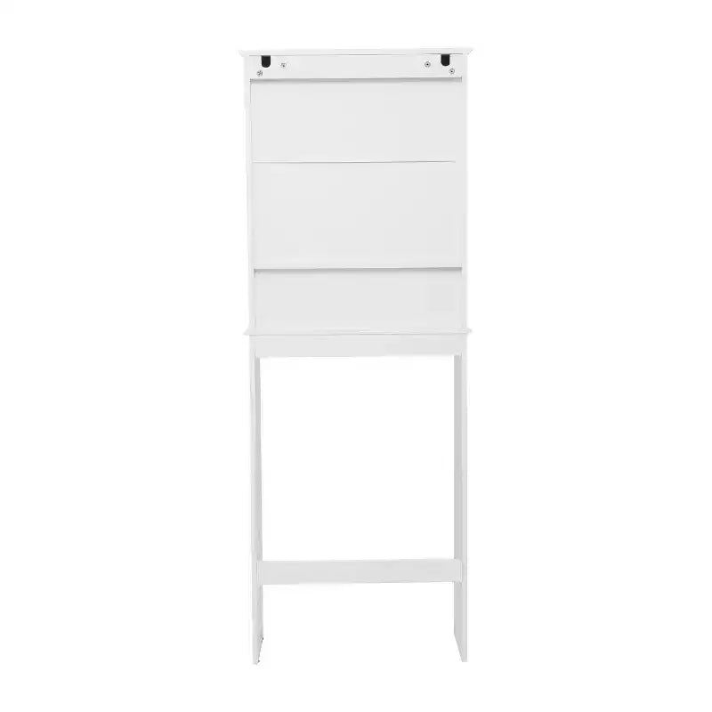 Farmhouse Over-the-Toilet Bathroom Storage Cabinet with Adjustable Shelf & Magnetic Doors