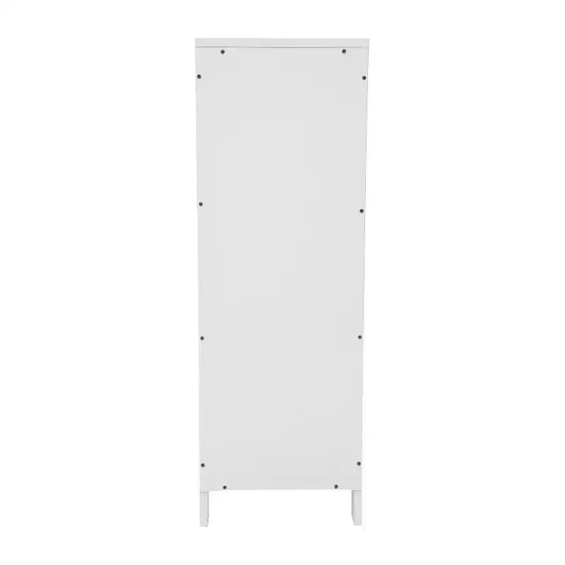 Bathroom Storage Cabinet with 2 Removable Drawers & Open Display Shelf, Farmhouse, Engineered Wood