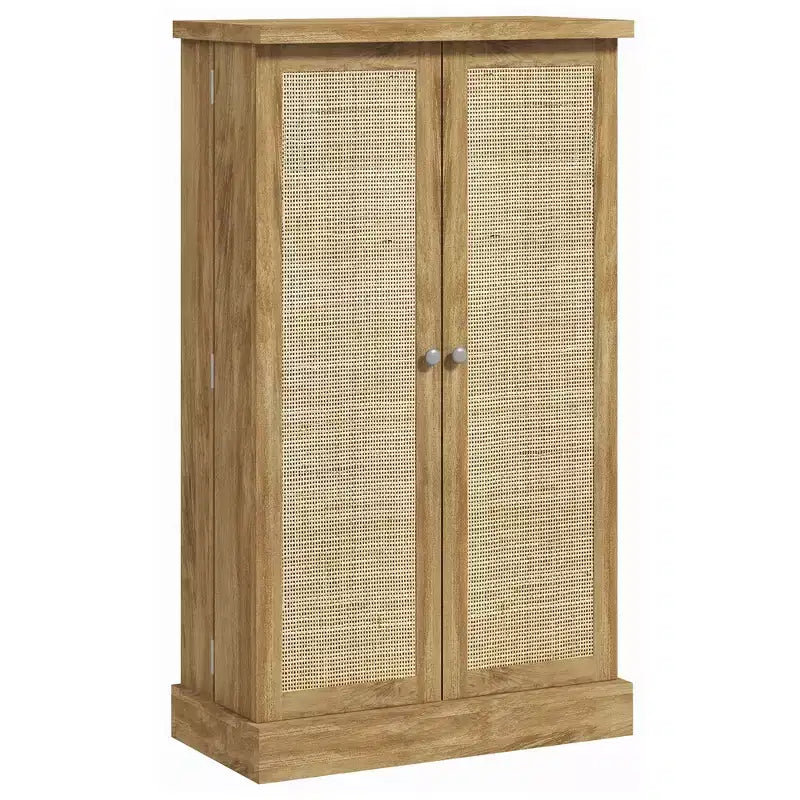 41" Kitchen Pantry Storage Cabinet, Double Doors, 5-Tier Shelf, 12 Spice Racks, Adjustable Shelves