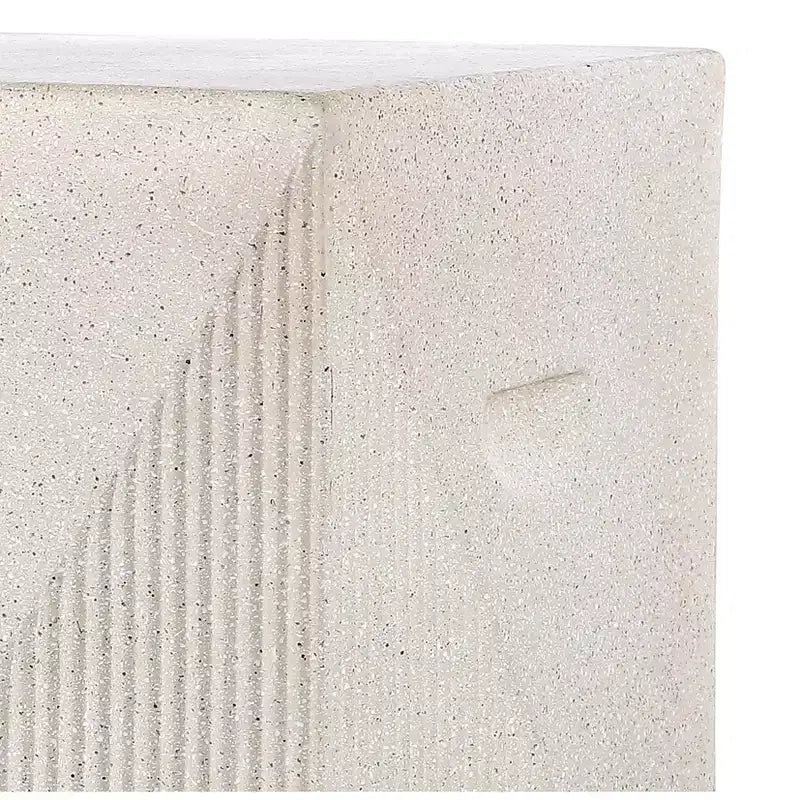20.75" Square Indoor/Outdoor Accent Side Table, Minimalist Polyresin, No Assembly Required