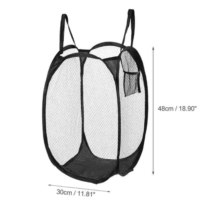 Foldable Mesh Laundry Hamper, 10.57 Gallon / 40L, Breathable Polyester, Portable, No Assembly