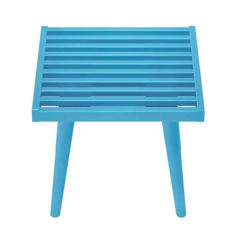19" Solid Wood Entryway Bench, Pine & Birch, Mid-Century Slatted Design, 400 lb Capacity, Low VOC