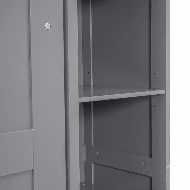 Full/Queen Murphy Wall Bed with Side Shelves & LED Lights, 600 lb Capacity, Plywood & MDF Frame