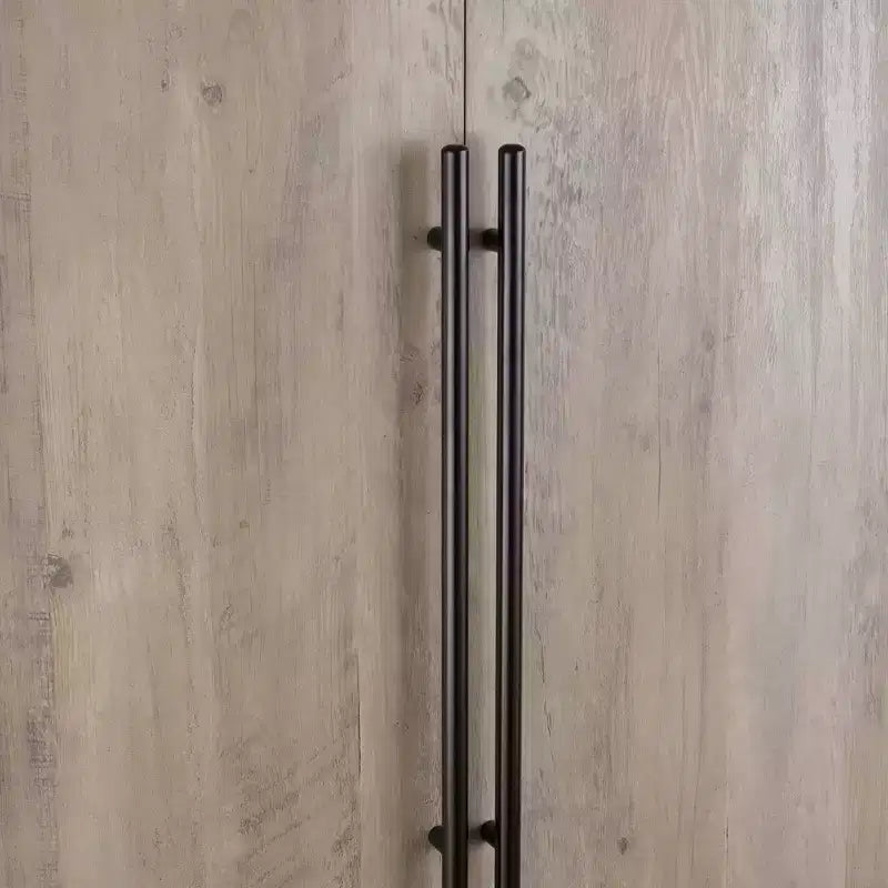 Wardrobe Closet with 2 Doors & 2 Drawers, 4 Adjustable Shelves, MDF, Anti-Tip Hardware, 84" Tall