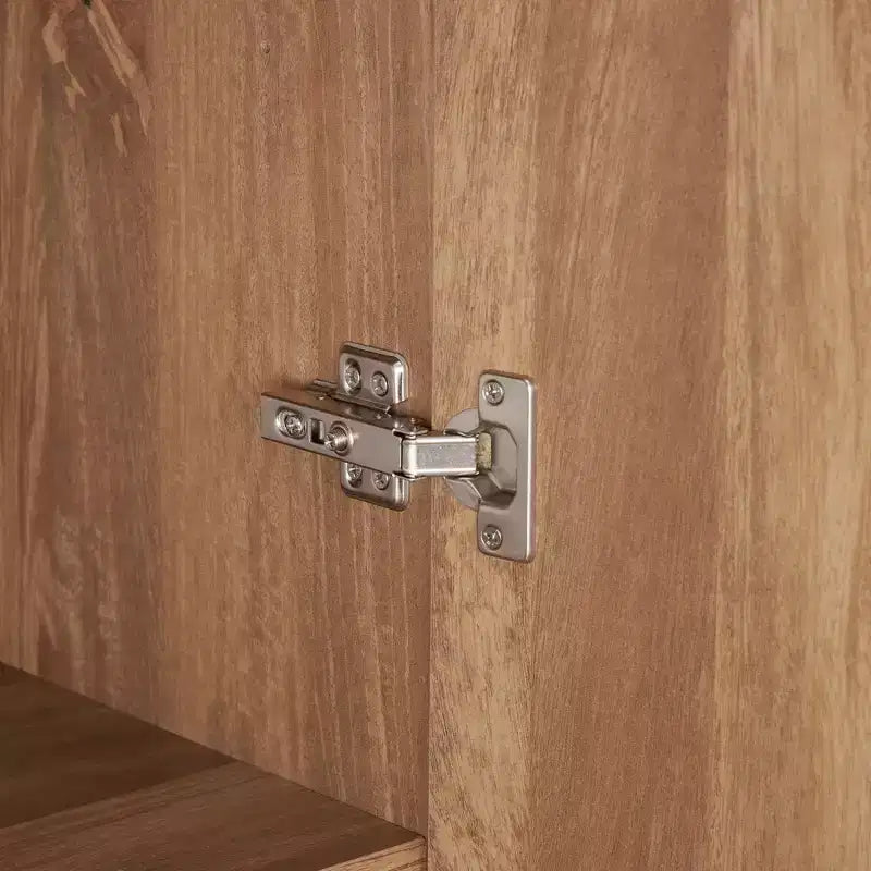 Wardrobe Closet with 2 Doors & 2 Drawers, 4 Adjustable Shelves, MDF, Anti-Tip Hardware, 84" Tall
