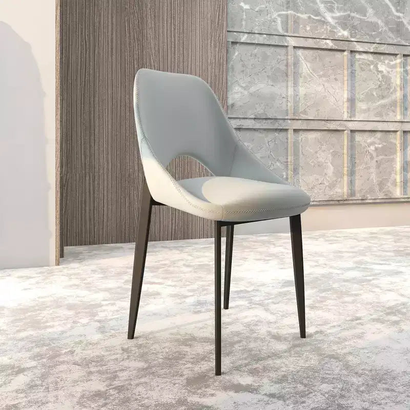 Modern Upholstered Dining Chair, Fabric Seat with Metal Legs, Accent Seating for Kitchen, Dining Room, or Office