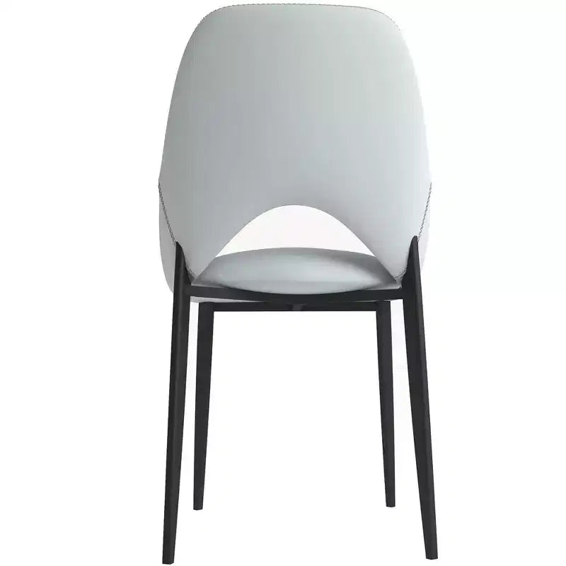 Modern Upholstered Dining Chair, Fabric Seat with Metal Legs, Accent Seating for Kitchen, Dining Room, or Office