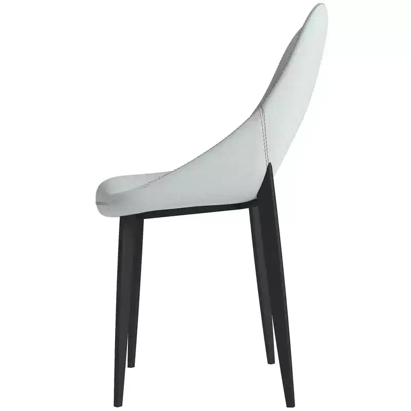 Modern Upholstered Dining Chair, Fabric Seat with Metal Legs, Accent Seating for Kitchen, Dining Room, or Office