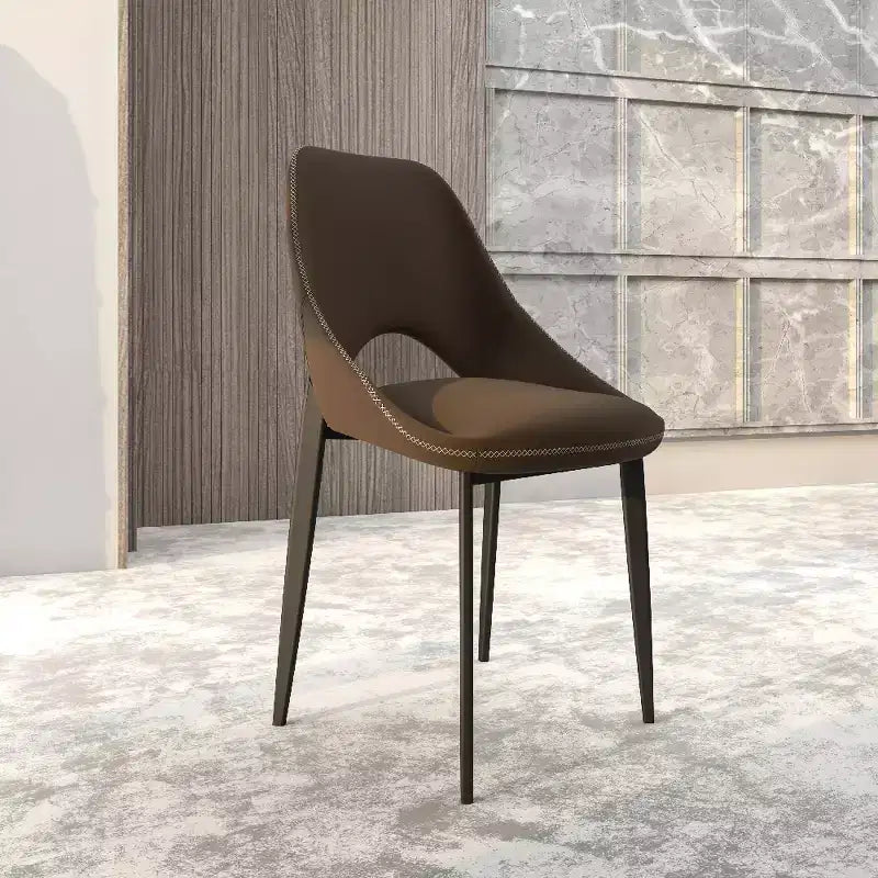 Modern Upholstered Dining Chair, Fabric Seat with Metal Legs, Accent Seating for Kitchen, Dining Room, or Office