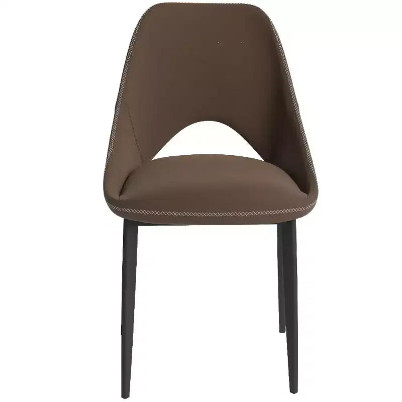 Modern Upholstered Dining Chair, Fabric Seat with Metal Legs, Accent Seating for Kitchen, Dining Room, or Office