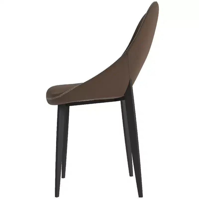 Modern Upholstered Dining Chair, Fabric Seat with Metal Legs, Accent Seating for Kitchen, Dining Room, or Office