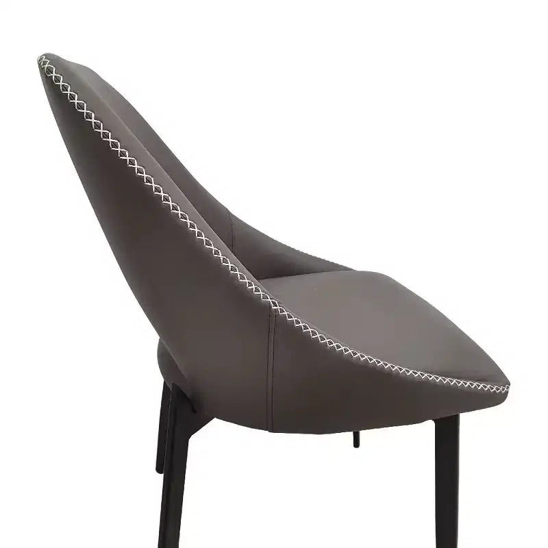Modern Upholstered Dining Chair, Fabric Seat with Metal Legs, Accent Seating for Kitchen, Dining Room, or Office
