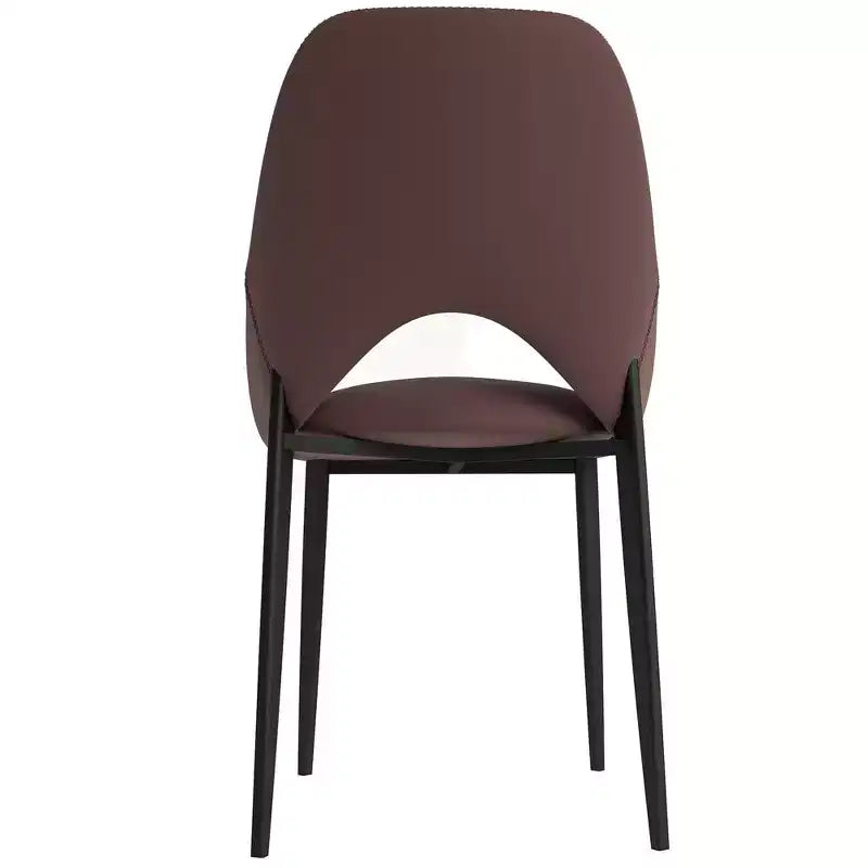 Modern Upholstered Dining Chair, Fabric Seat with Metal Legs, Accent Seating for Kitchen, Dining Room, or Office