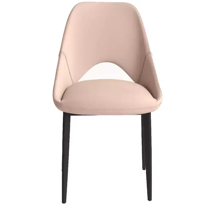 Modern Upholstered Dining Chair, Fabric Seat with Metal Legs, Accent Seating for Kitchen, Dining Room, or Office
