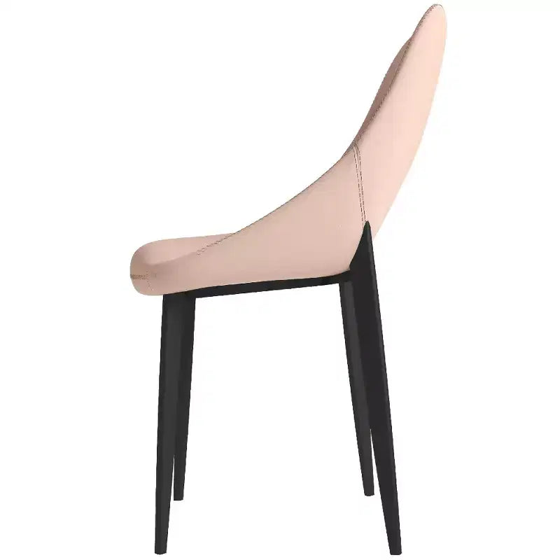 Modern Upholstered Dining Chair, Fabric Seat with Metal Legs, Accent Seating for Kitchen, Dining Room, or Office