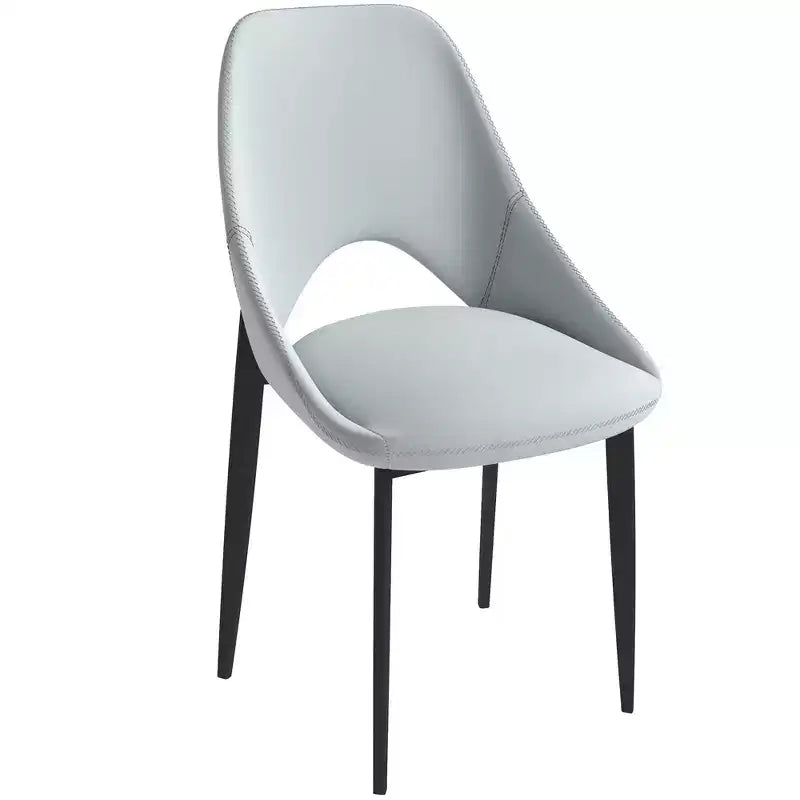 Modern Upholstered Dining Chair, Fabric Seat with Metal Legs, Accent Seating for Kitchen, Dining Room, or Office