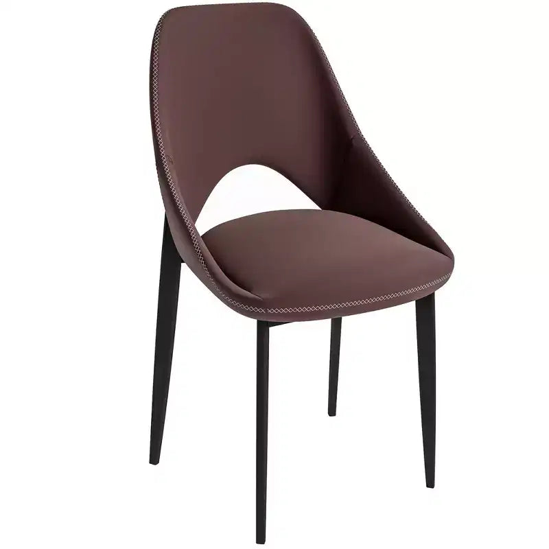 Modern Upholstered Dining Chair, Fabric Seat with Metal Legs, Accent Seating for Kitchen, Dining Room, or Office