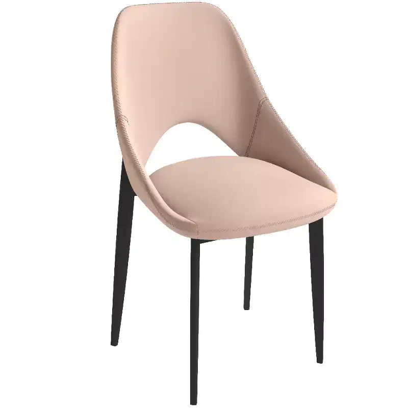 Modern Upholstered Dining Chair, Fabric Seat with Metal Legs, Accent Seating for Kitchen, Dining Room, or Office